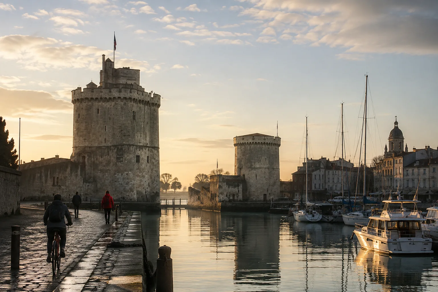 Vue emblématique de La Rochelle