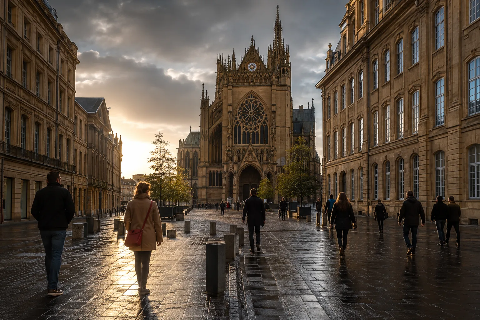 Vue emblématique de Metz