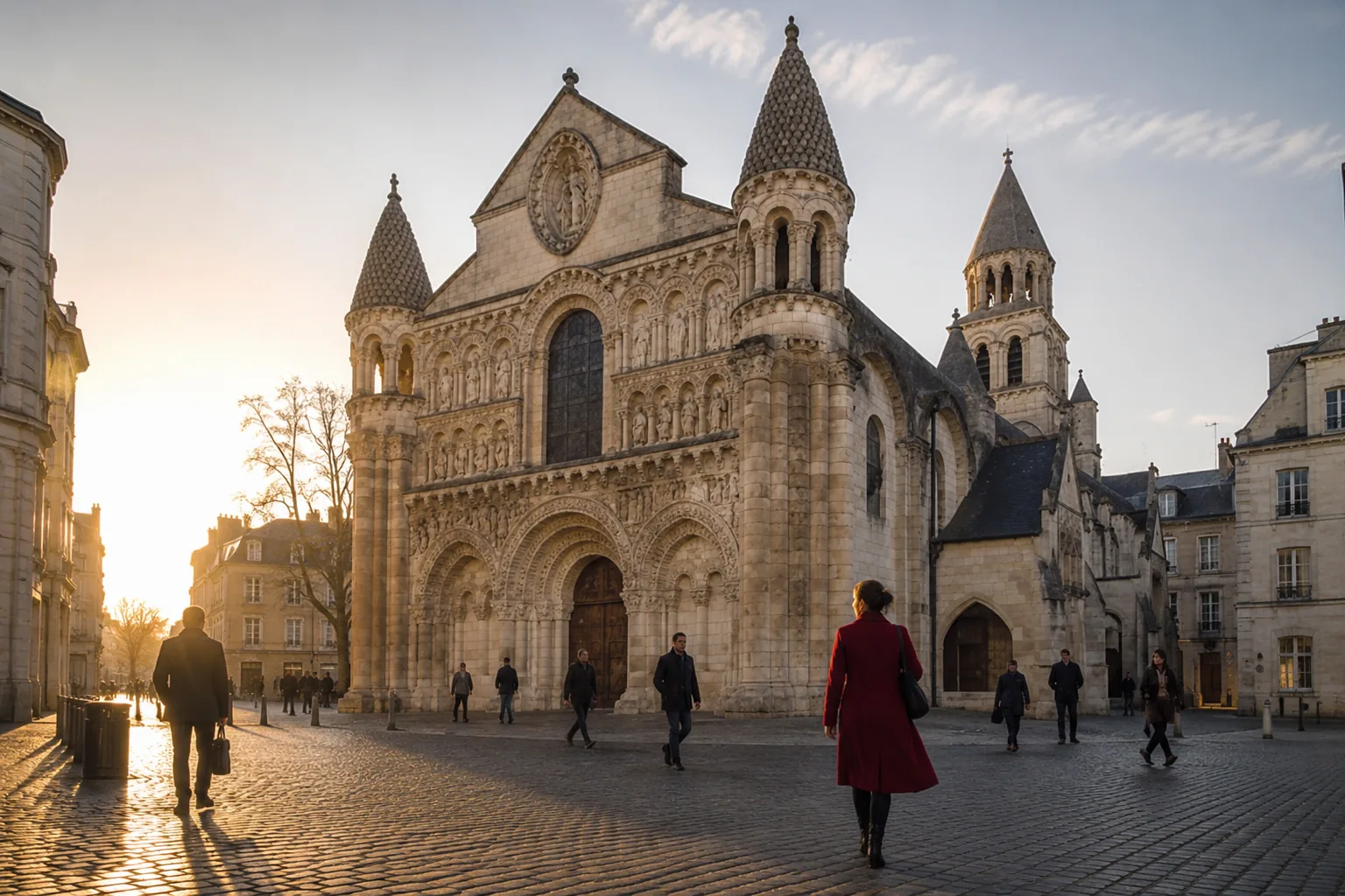 Vue emblématique de Poitiers
