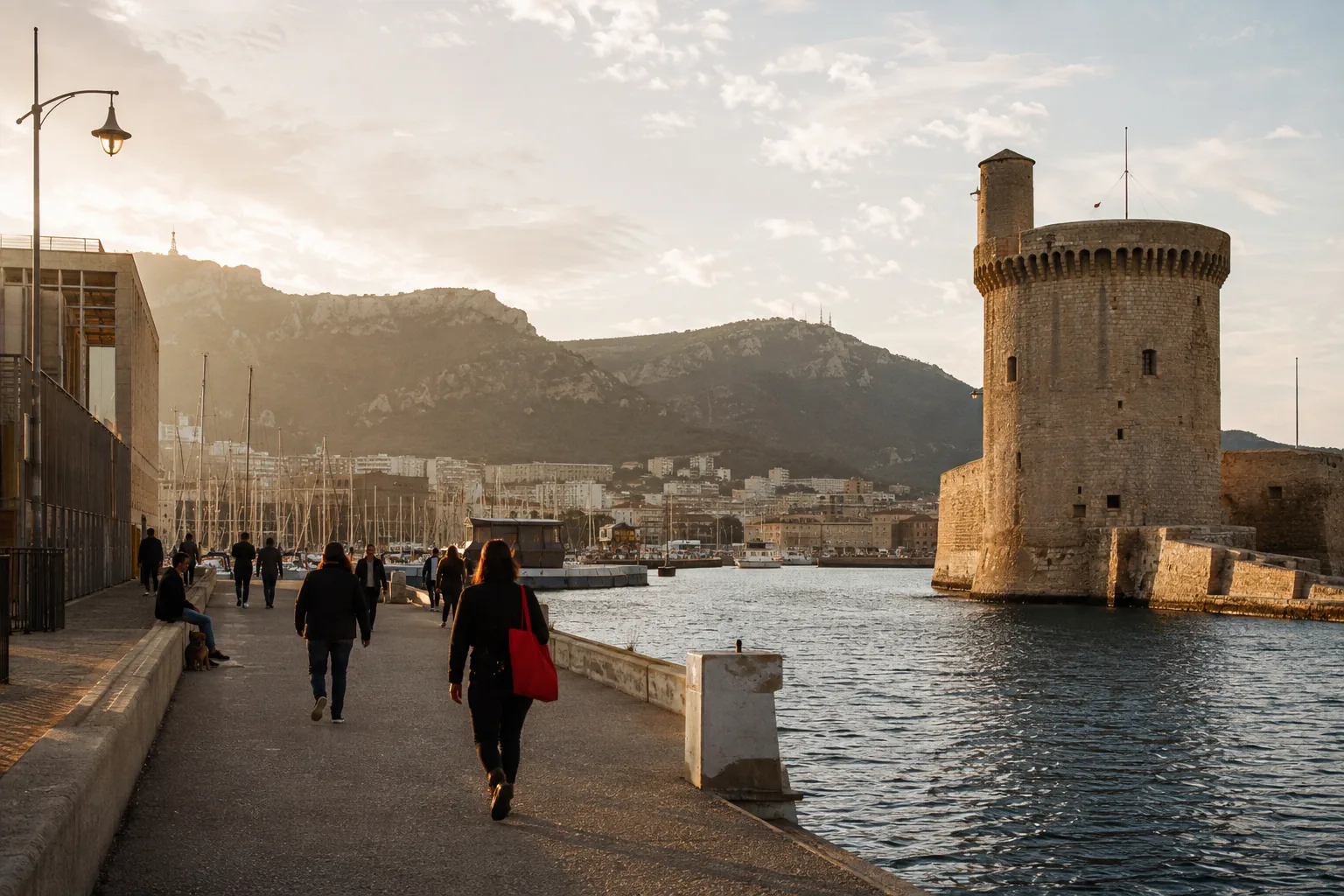 Vue emblématique de Toulon