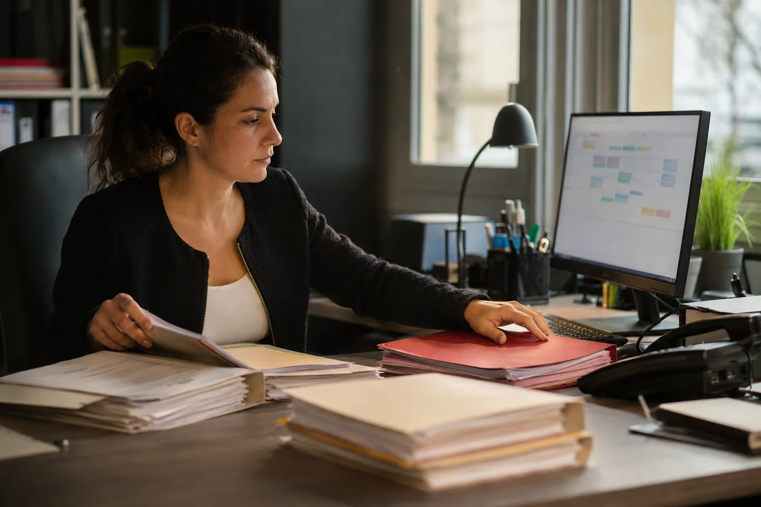 Assistant Administratif dans son environnement de travail
