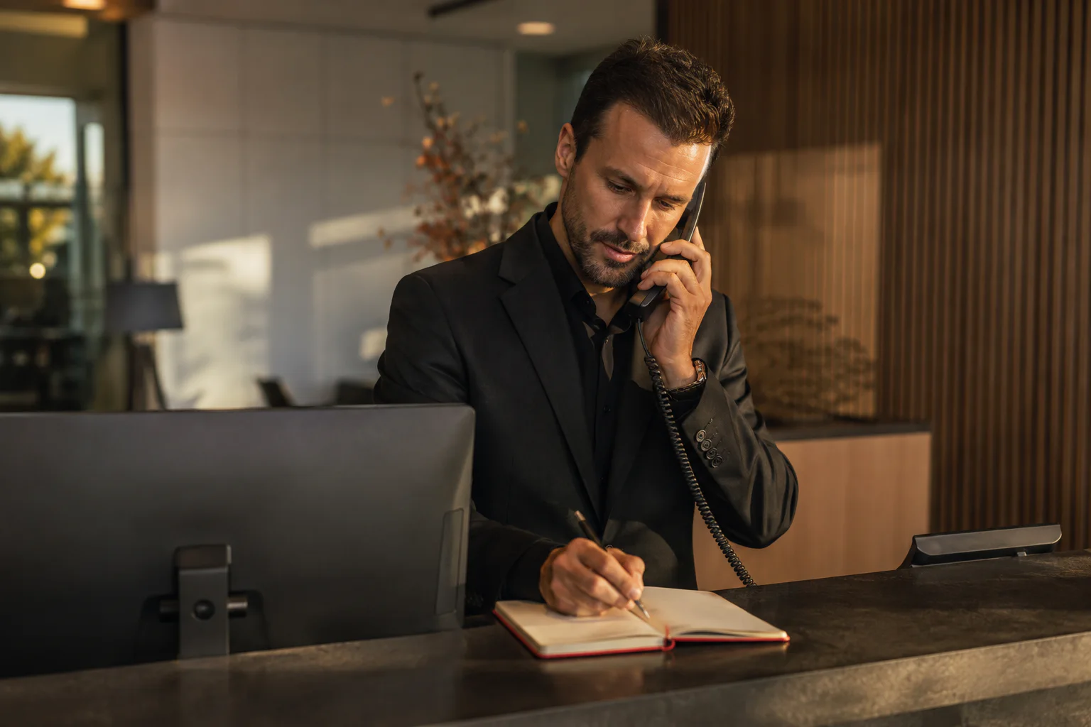 Secrétaire dans son environnement de travail