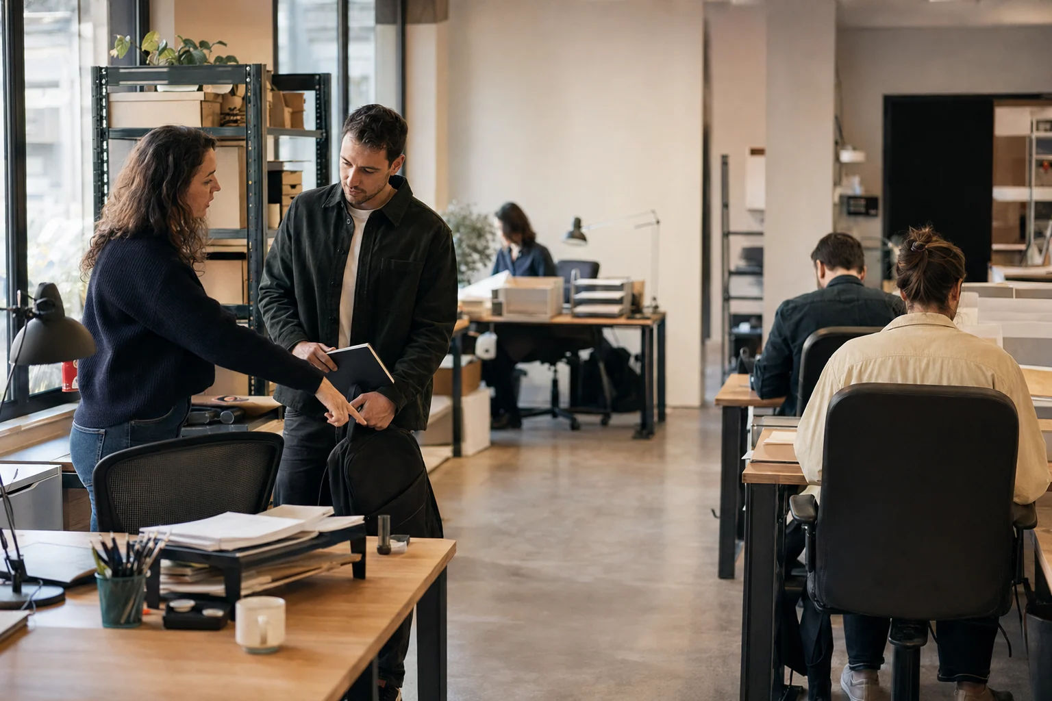 Une équipe professionnelle réunie autour d'un projet