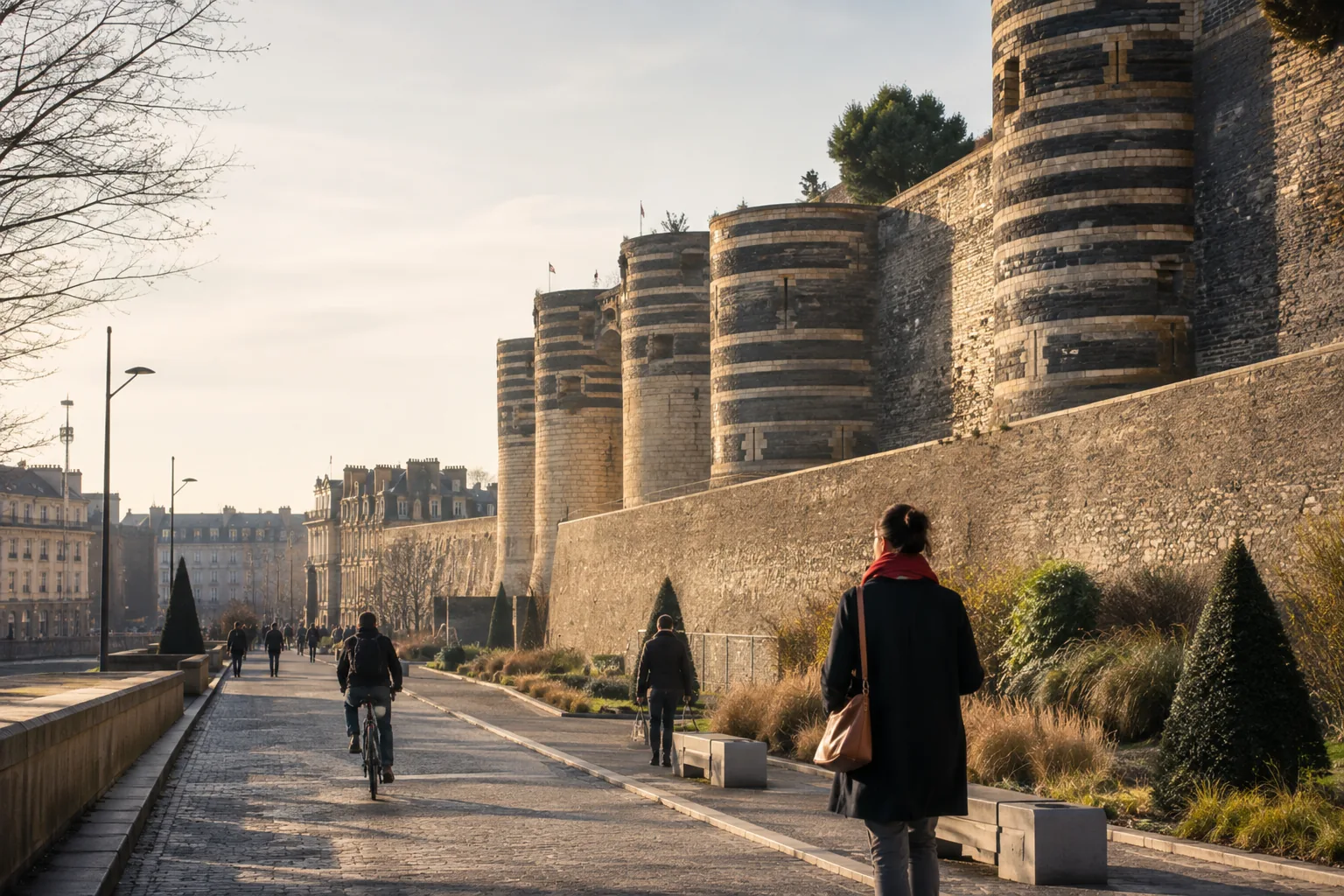 Vue emblématique de Angers