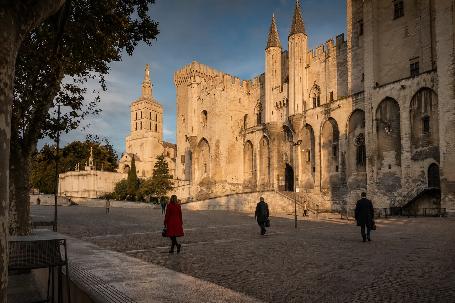 Vue emblématique de Avignon