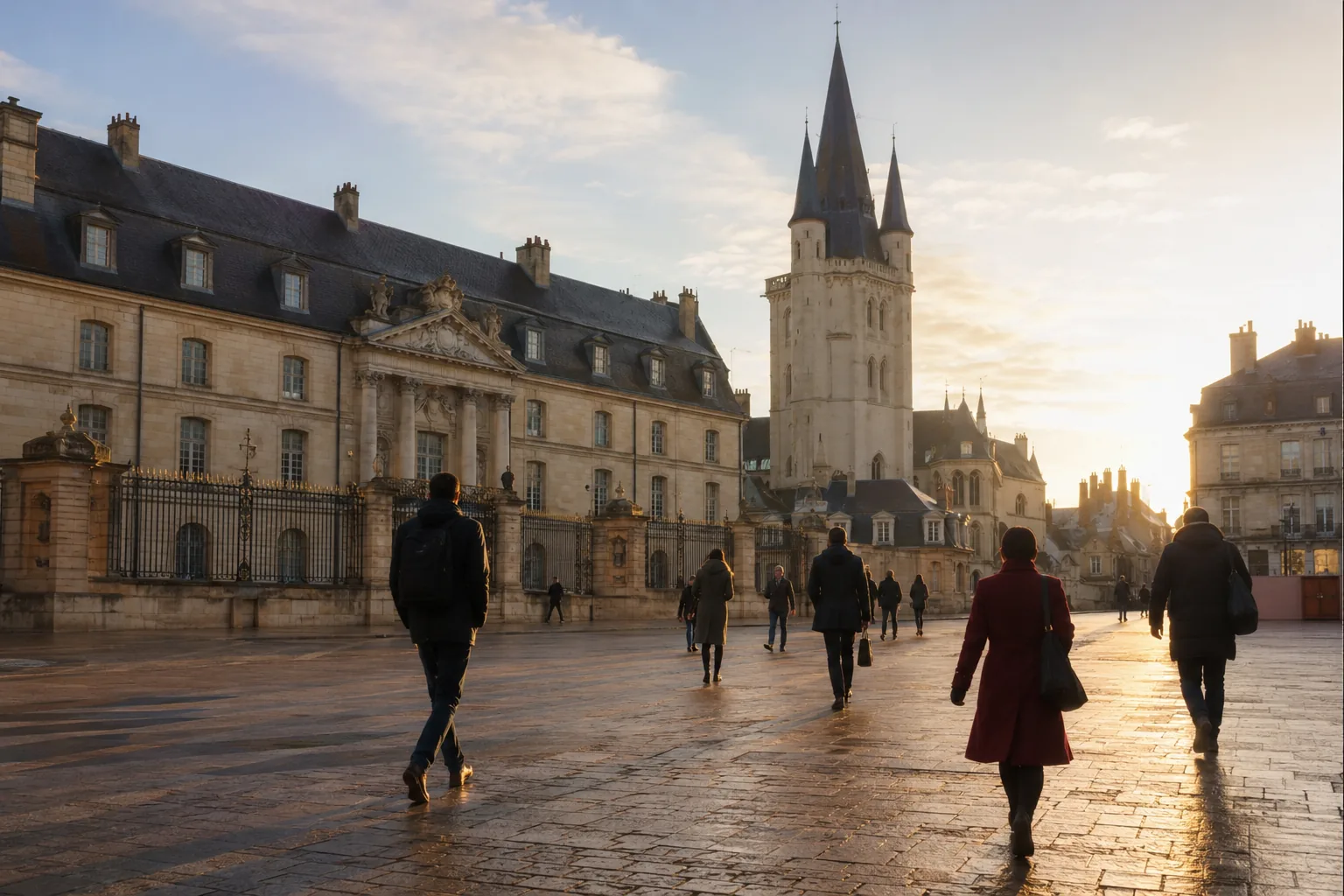 Vue emblématique de Dijon