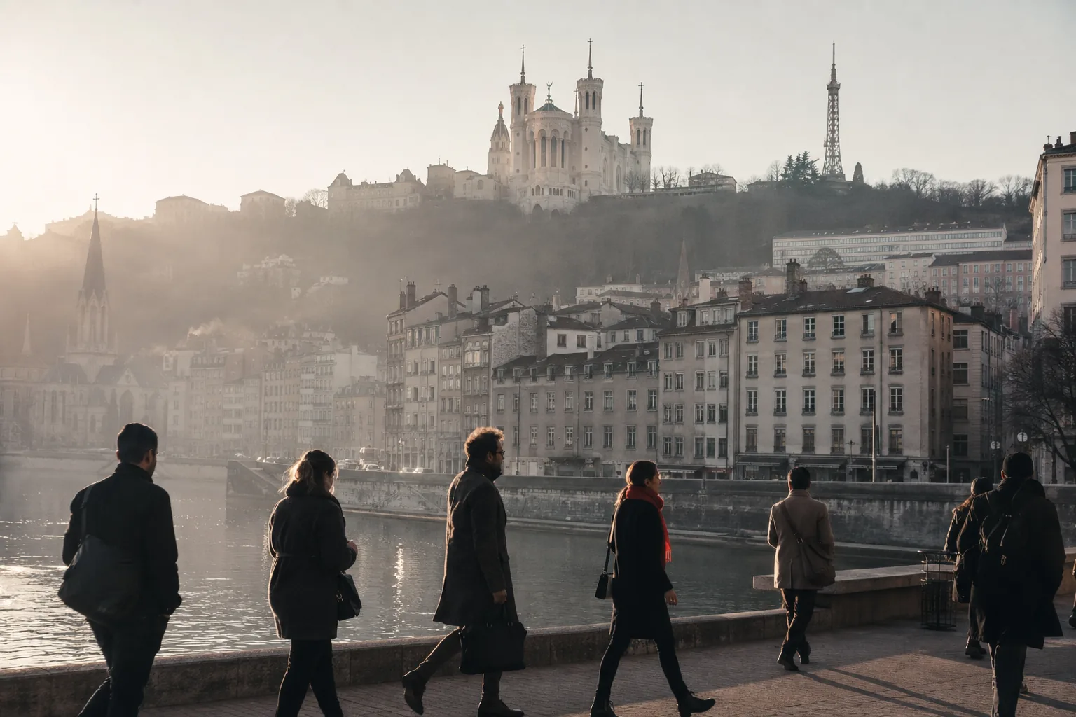 Vue emblématique de Lyon