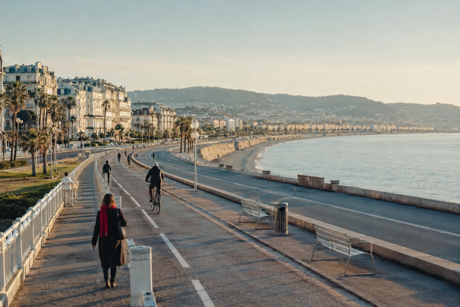 Vue emblématique de Nice