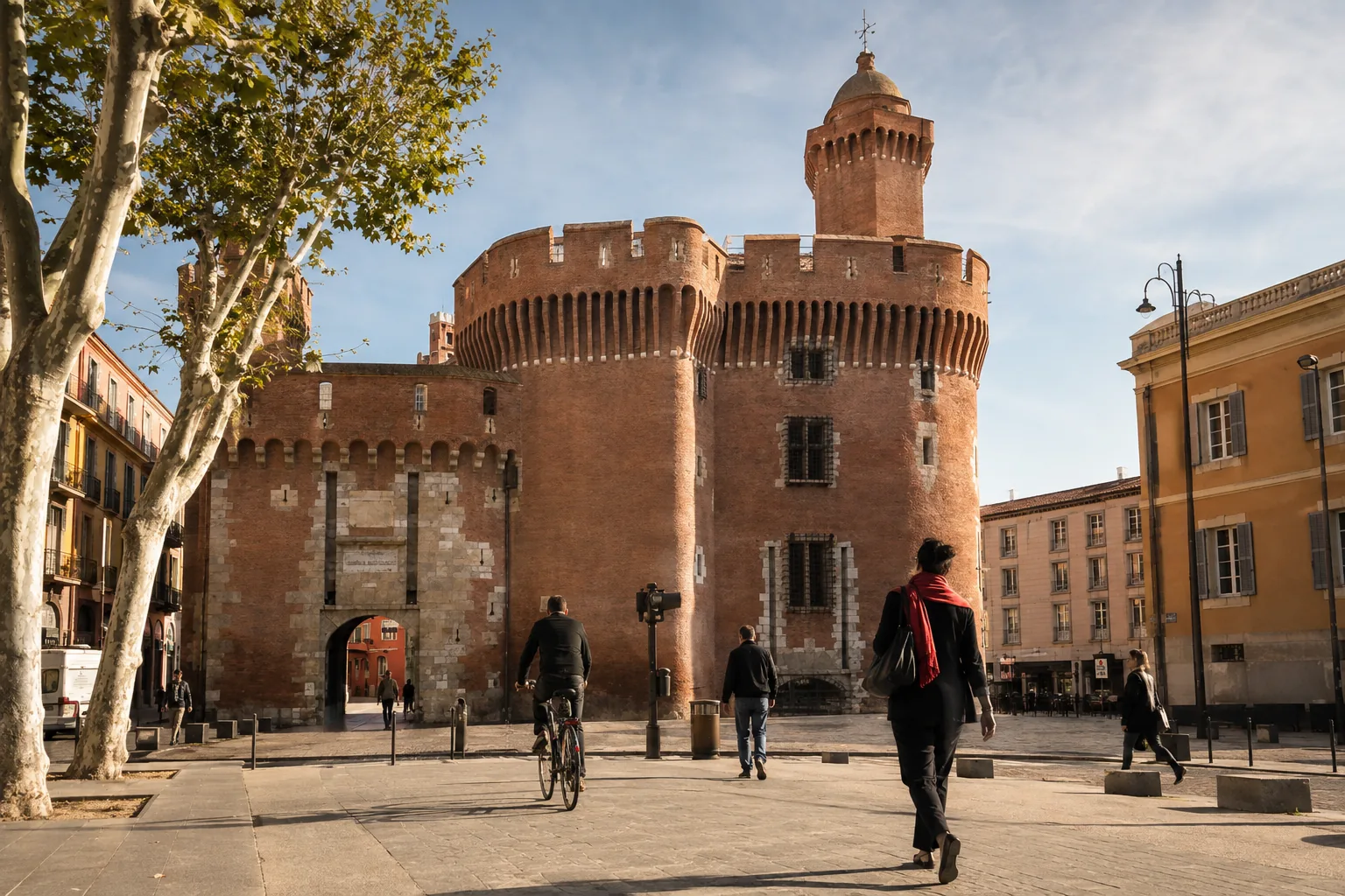 Vue emblématique de Perpignan