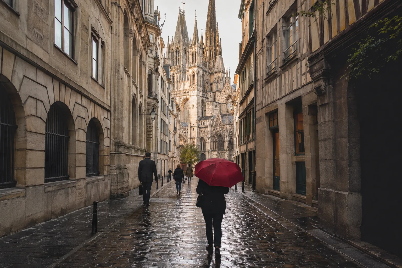 Vue emblématique de Rouen