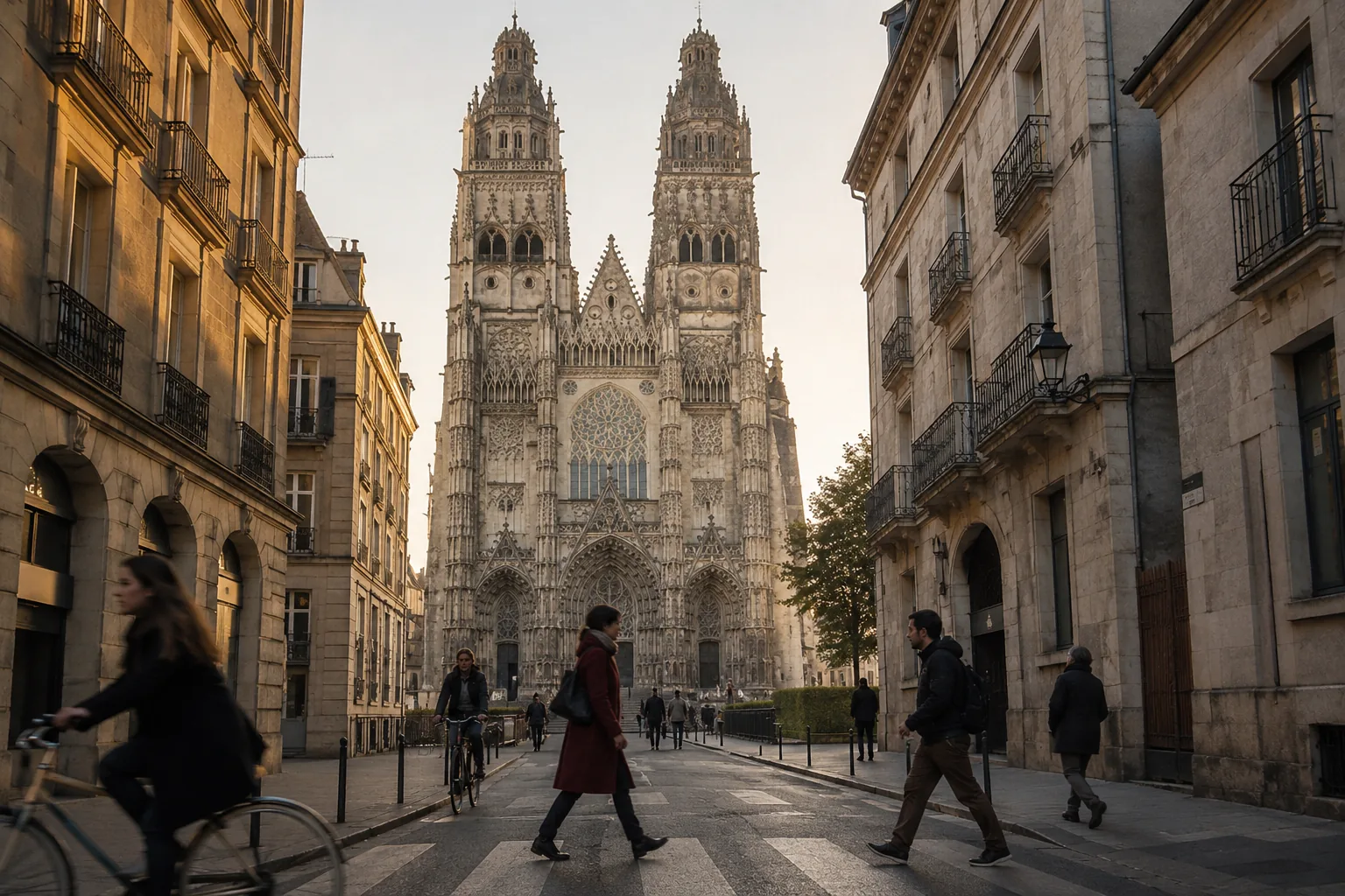 Vue emblématique de Tours