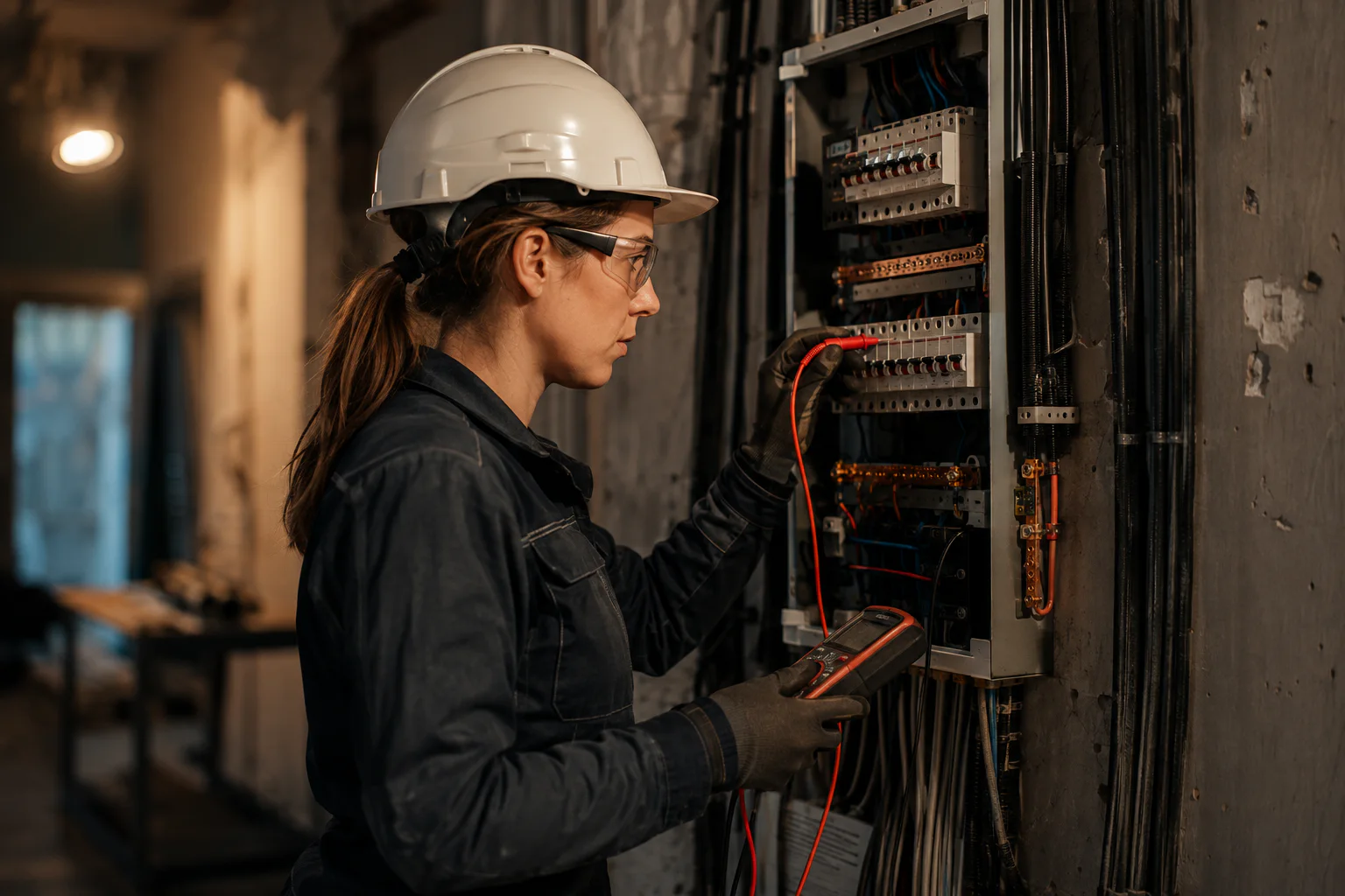 Électricien / Électricienne dans son environnement de travail