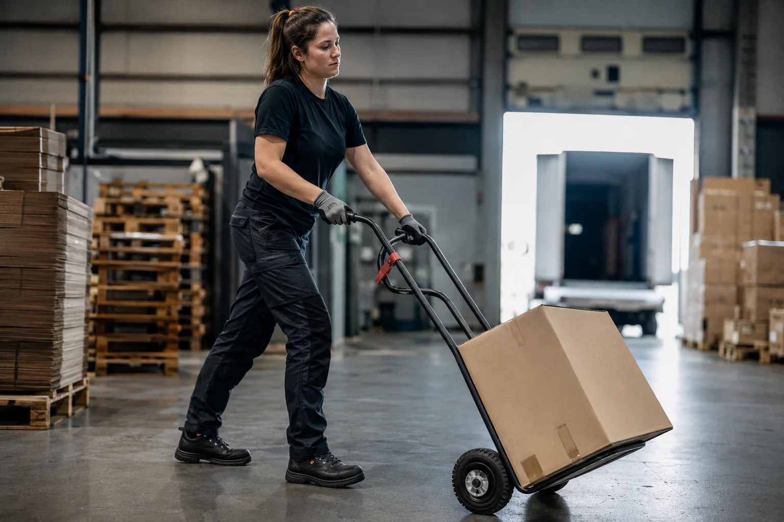 Manutentionnaire dans son environnement de travail