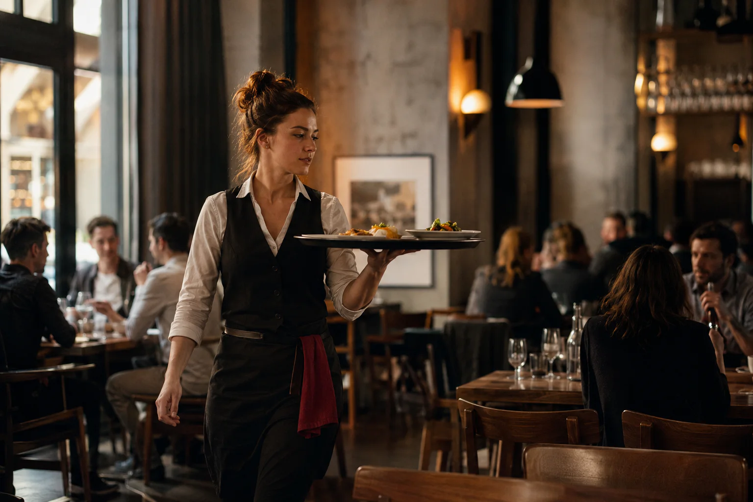 Serveur / Serveuse dans son environnement de travail